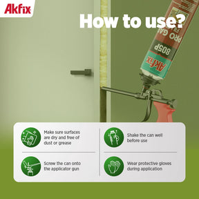 Akfix 805P Pro Gap Filler Foam, Polyurethane Foam, 29 oz