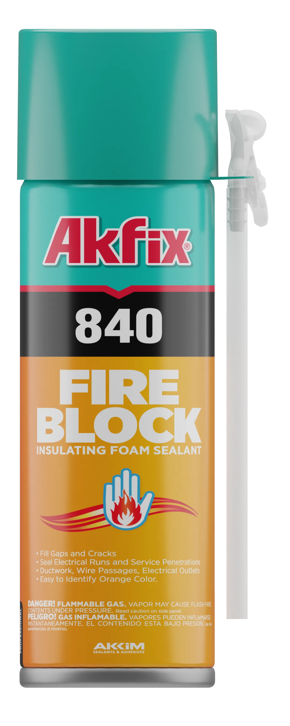 Akfix 840 Fire Block Spray Foam 12 oz