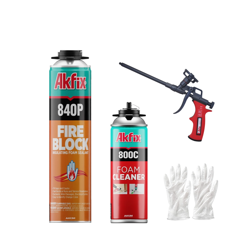 Espuma para pistola Akfix 840P B2 resistente al fuego