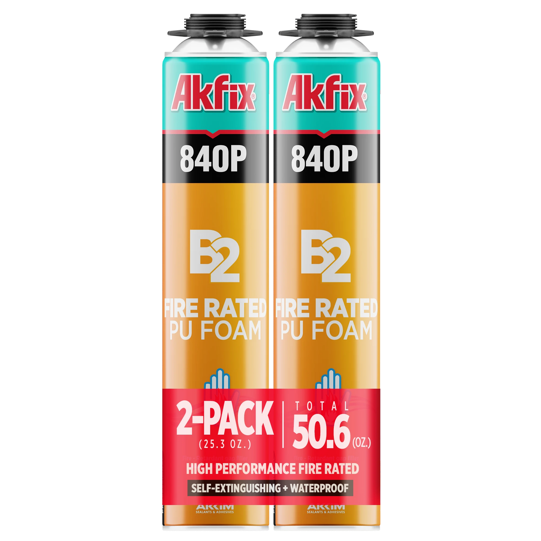 Akfix 840P B2 Fire Rated PU Gun Foam 25.3 oz