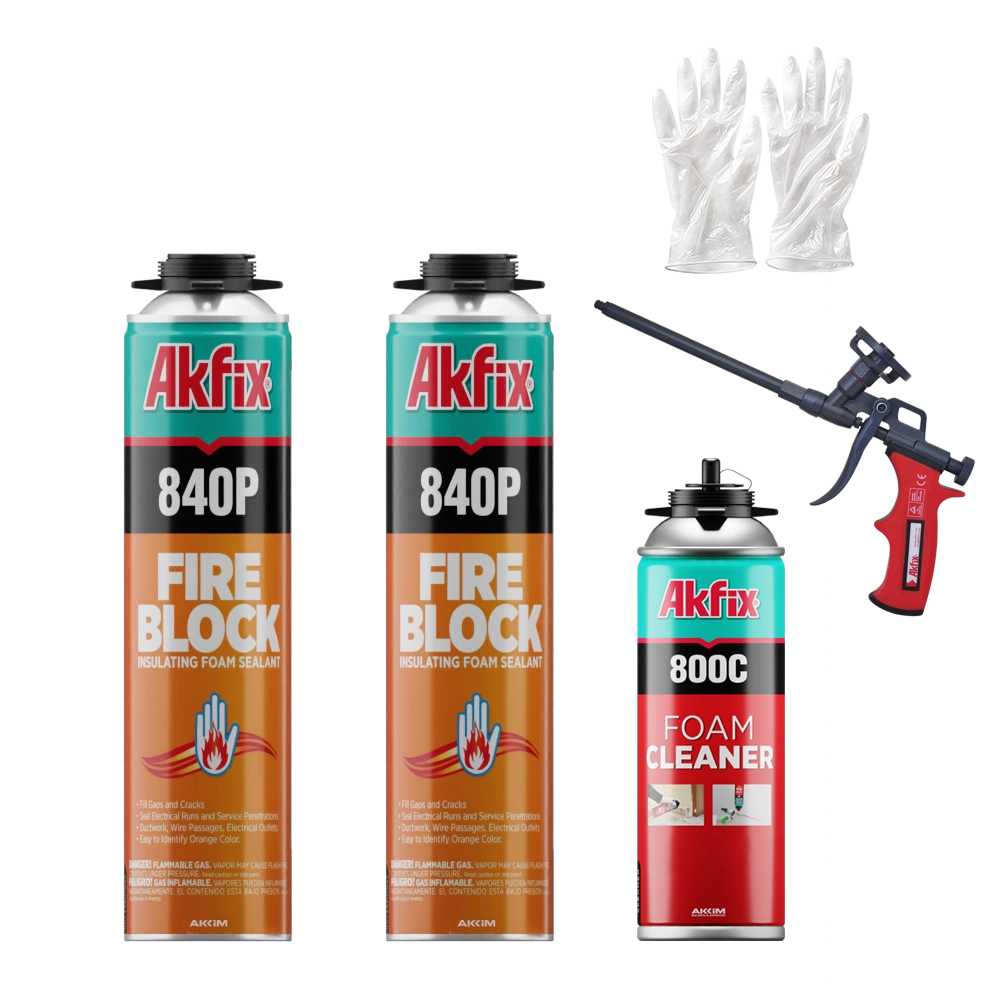 Espuma para pistola Akfix 840P B2 resistente al fuego