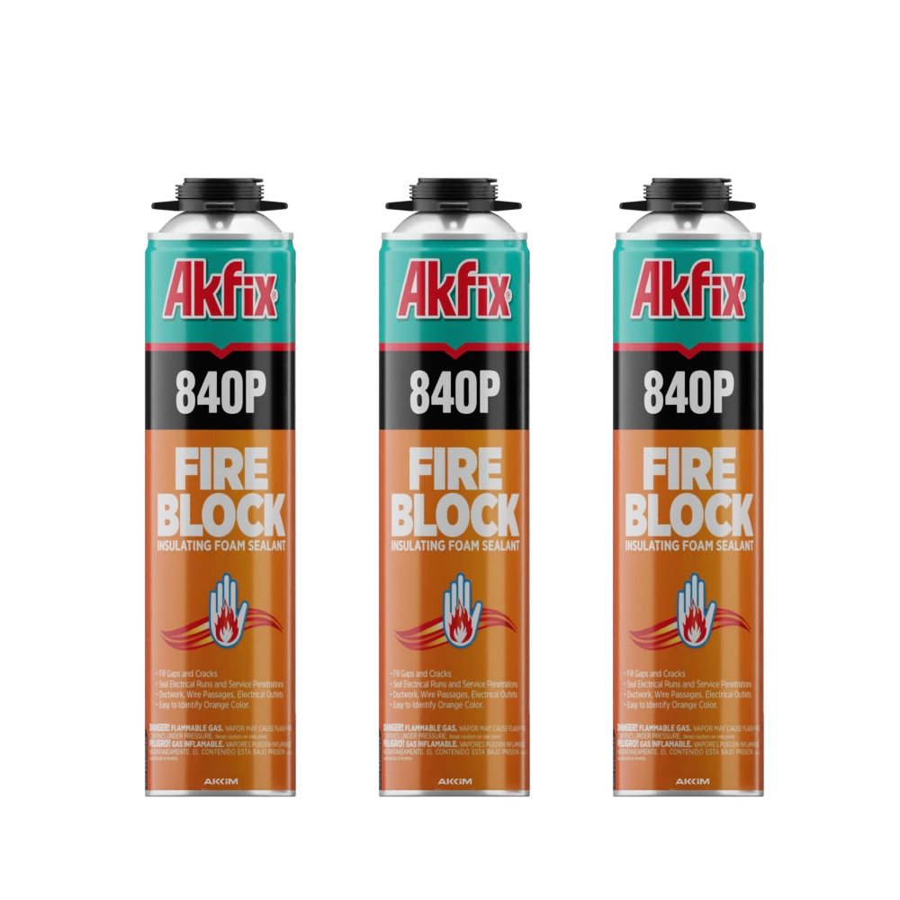 Espuma para pistola Akfix 840P B2 resistente al fuego