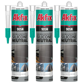 Akfix 905N Neutral 100% Pro Sellador de silicona (edificación y construcción) 10.5 oz/310 ml
