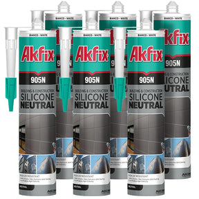 Akfix 905N Neutral 100% Pro Sellador de silicona (edificación y construcción) 10.5 oz/310 ml