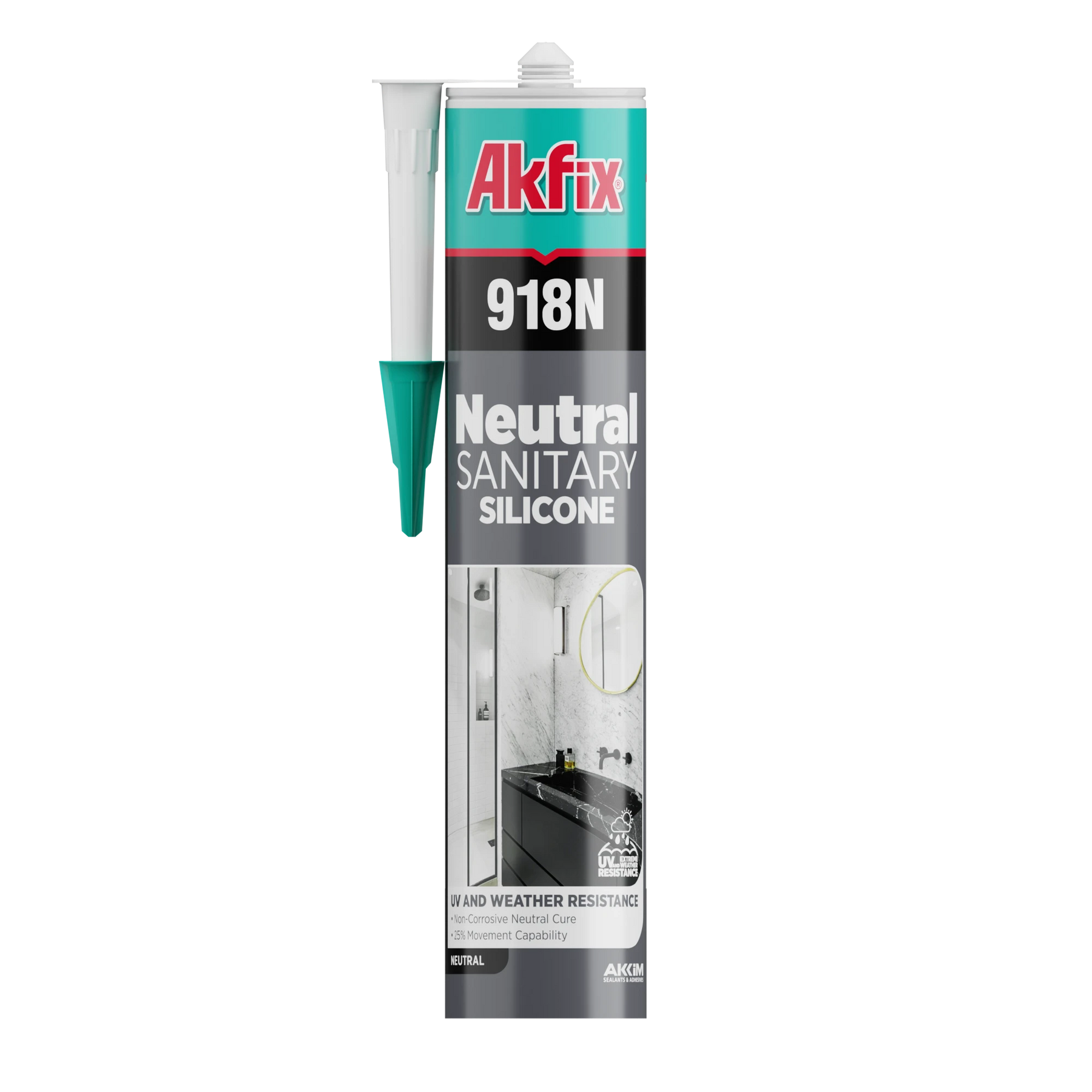 Akfix 918N Kitchen and Bath Silicone 10.5 fl oz