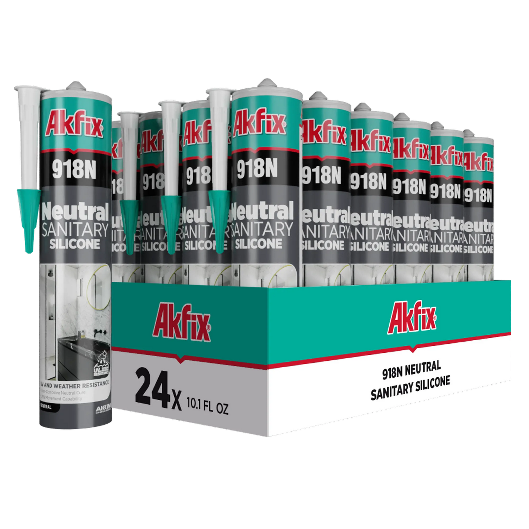 Akfix 918N Kitchen and Bath Silicone 10.5 fl oz