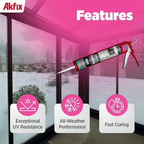 Akfix 918N Kitchen and Bath Silicone 10.5 fl oz