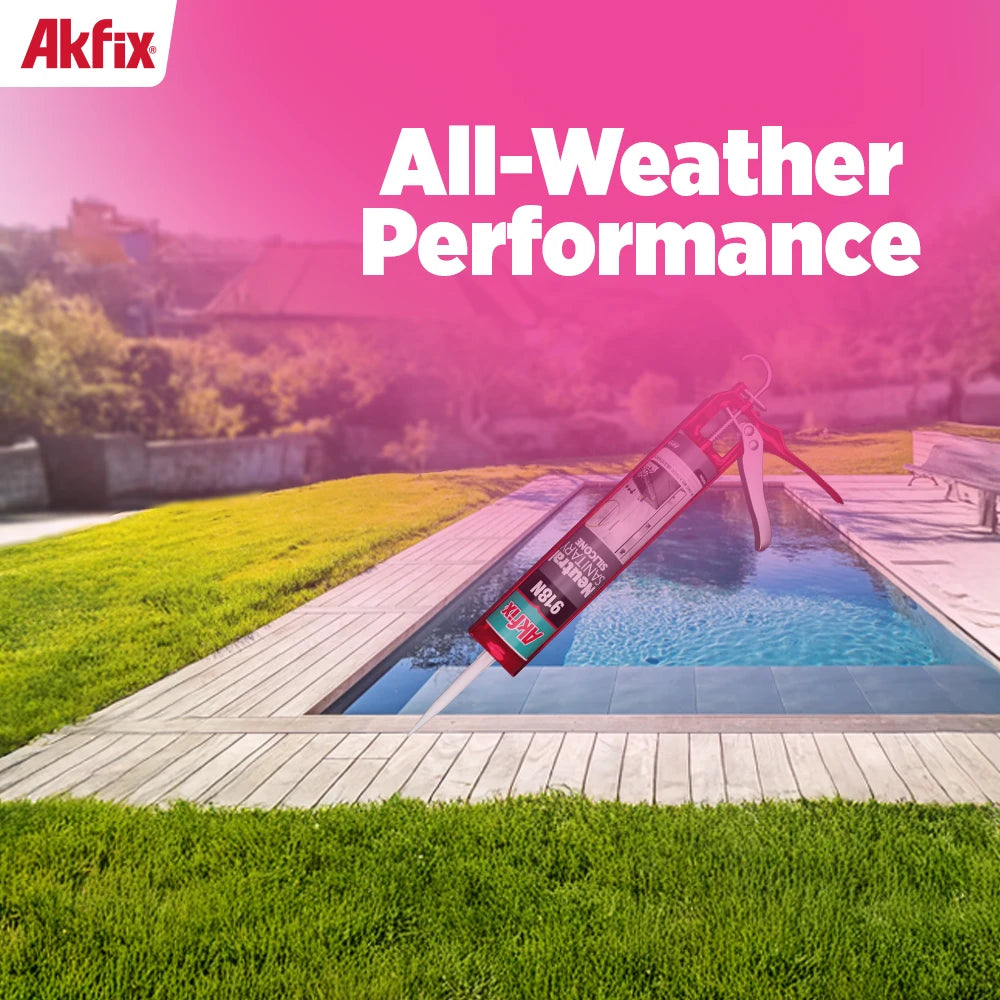 Akfix 918N Kitchen and Bath Silicone 10.5 fl oz