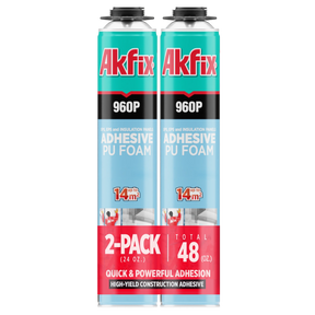 Akfix 960P Adhesive PU Gun Foam | High-Yield Construction Adhesive
