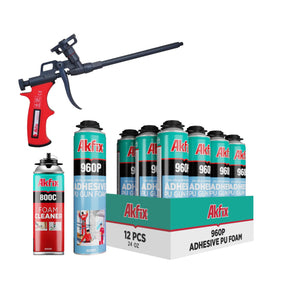 Akfix 960P Adhesive PU Gun Foam | High-Yield Construction Adhesive