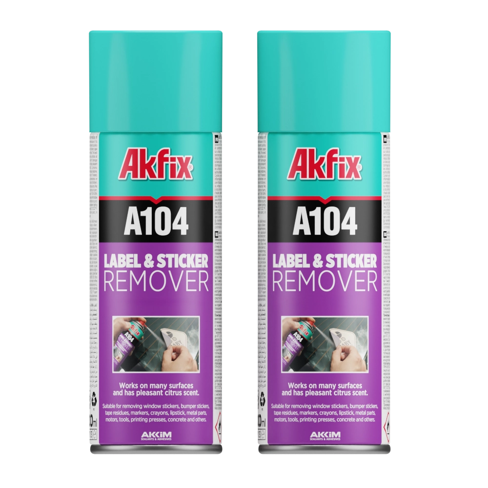 Akfix A104 Eliminador de etiquetas y calcomanías 6.76 oz/200 ml