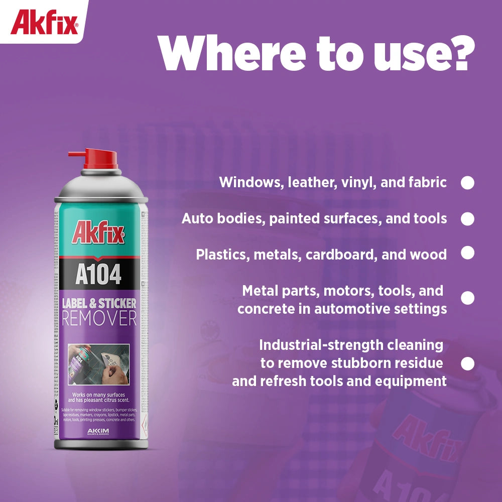 Akfix A104 Label & Sticker Remover 6.7 oz