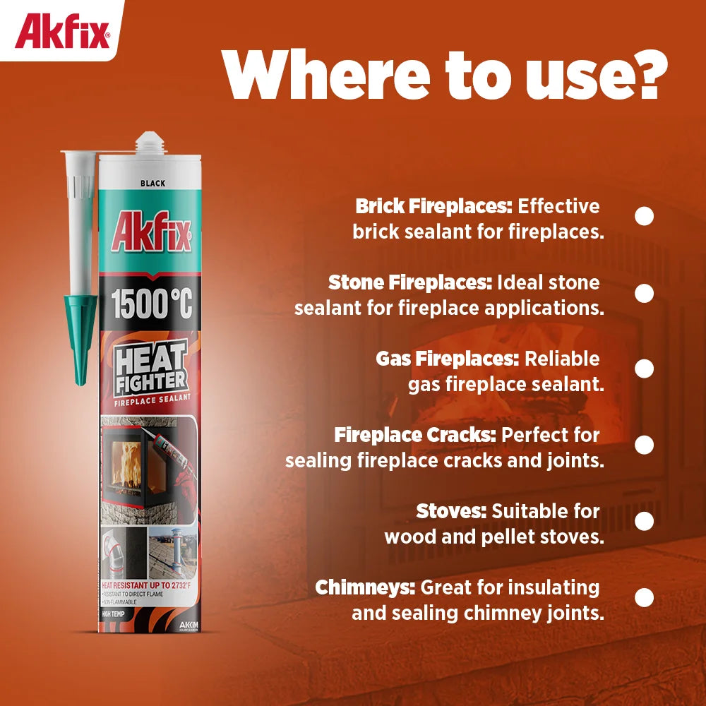 Akfix A1500 Fireplace Sealant