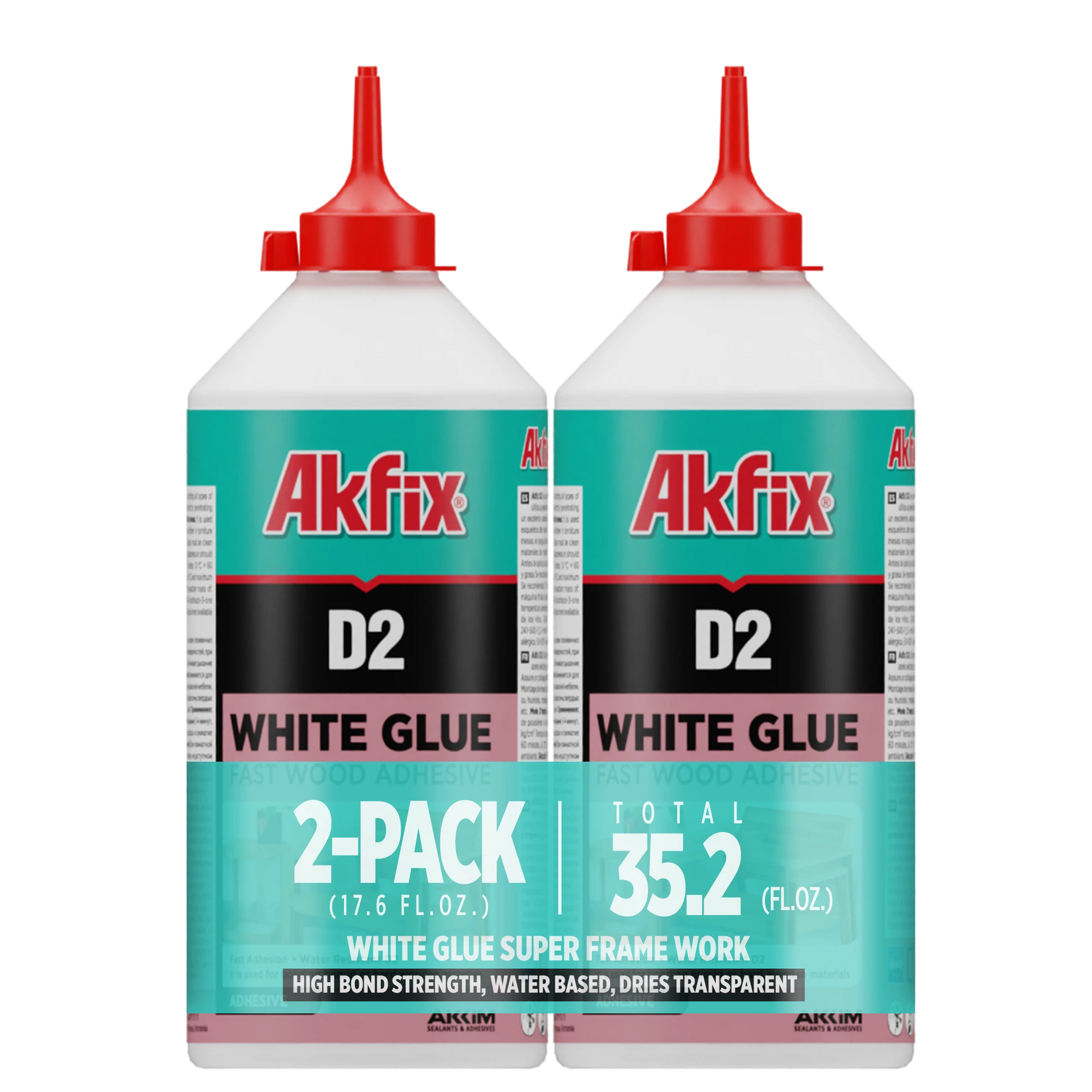 Akfix D2 PVA White Glue Super Frame Work  17.6 fl oz