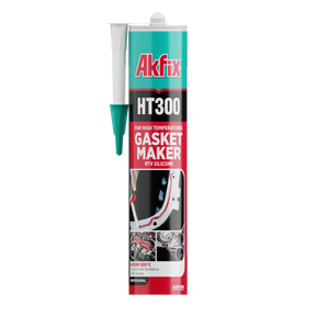 Akfix HT300 High Temp Silicone Gasket Maker RTV Silicone - 10.1 fl oz - RED