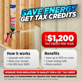 Akfix Thermcoat Insulation & Acoustic Professional Foam, Closed Cell, Fire Rated