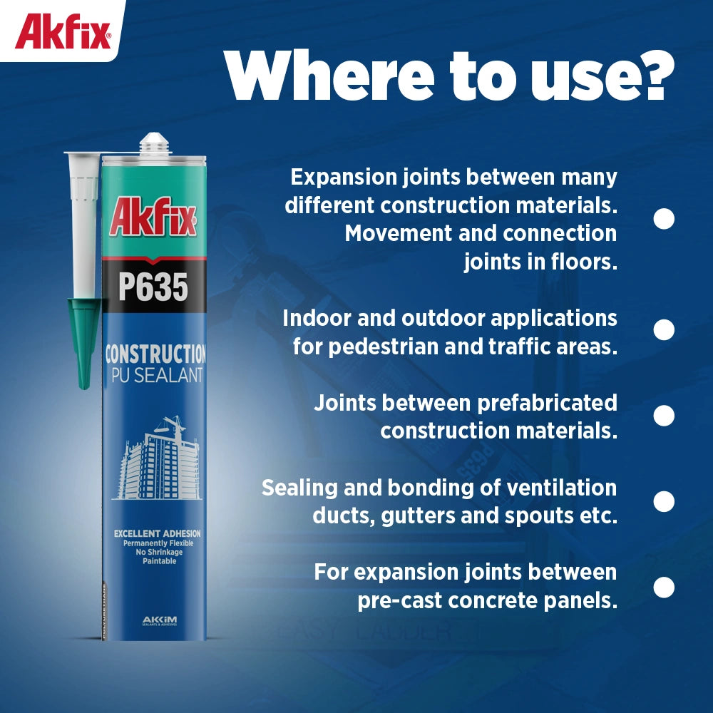 Akfix P635 PU Sealant 10.5 fl oz