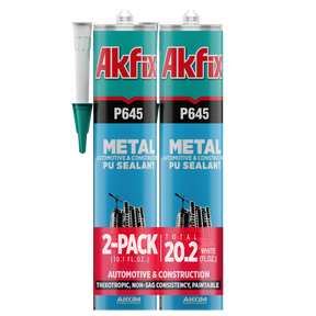Akfix P645 Automotive Seam Sealer - Metal Automotive & Construction Polyurethane Sealant, 10.1 fl oz