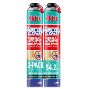 Akfix Thermcoat Insulation & Acoustic Professional Foam, Closed Cell, Fire Rated