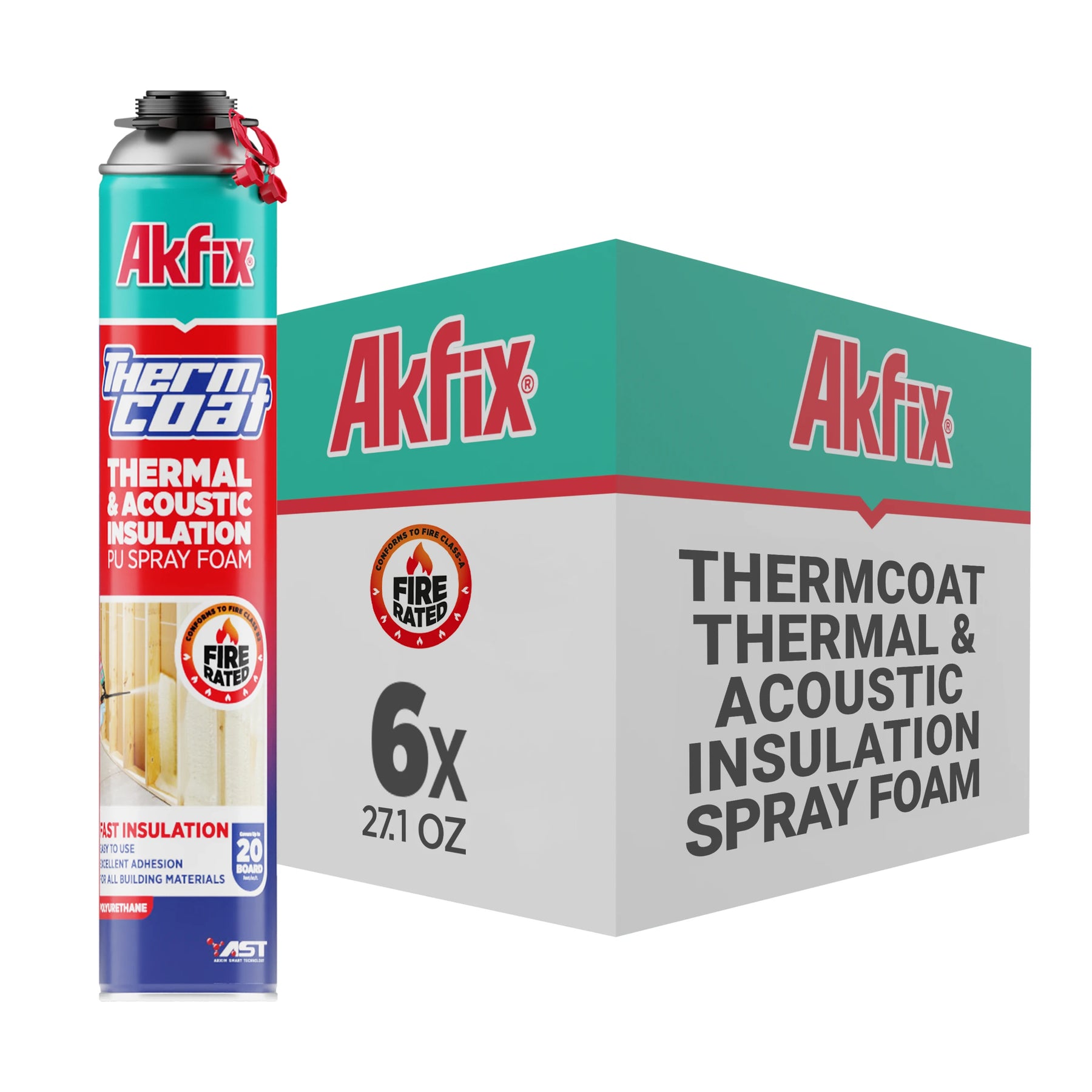 Akfix Thermcoat Insulation & Acoustic Professional Foam, Closed Cell