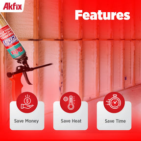 Akfix Thermcoat Insulation & Acoustic Professional Foam, Closed Cell