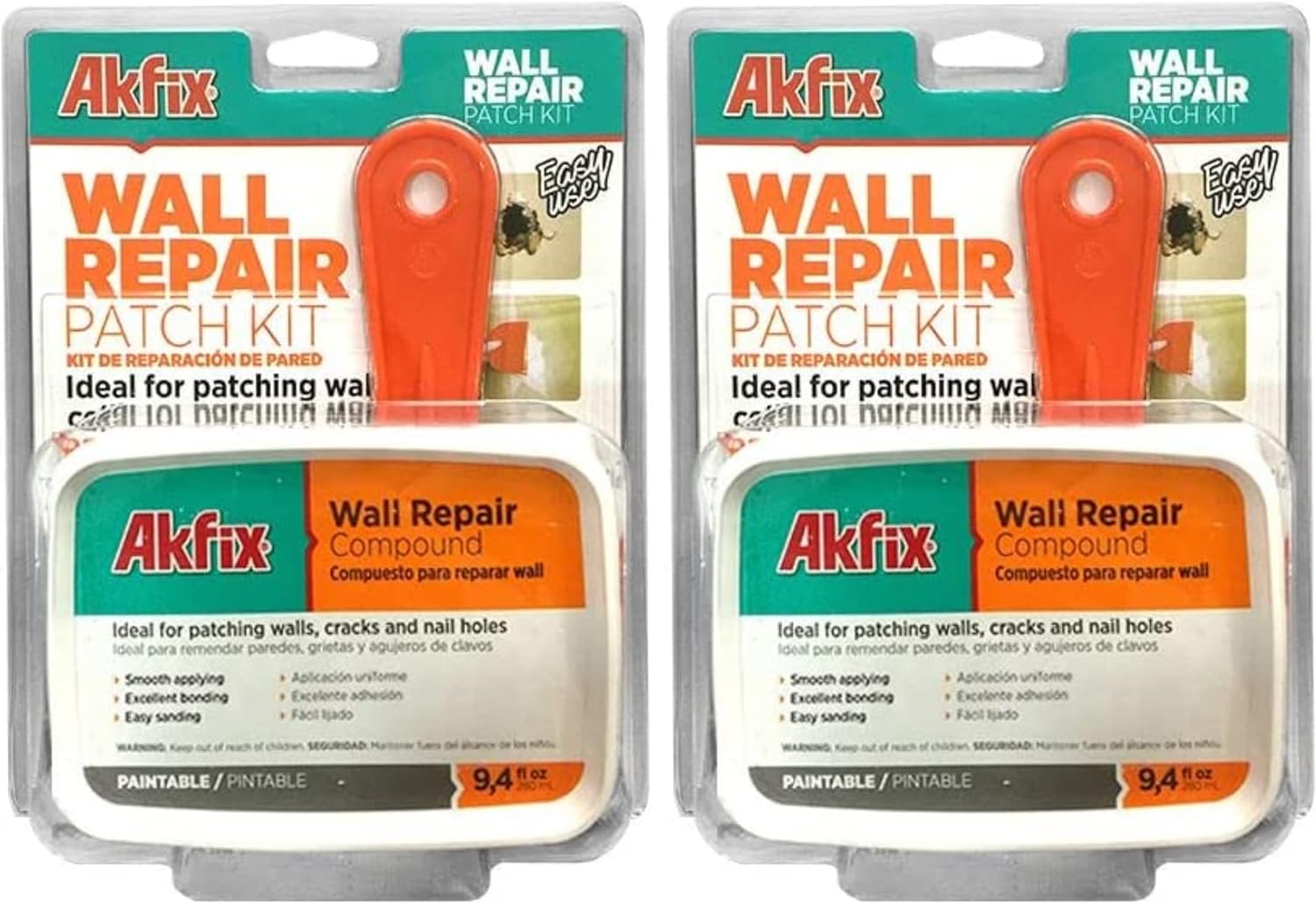 Akfix Wall Repair Patch Kit White 9.5 FL. Oz