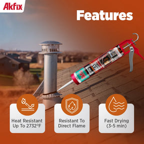 Akfix 2700 Heat Fighter Fireplace Sealant