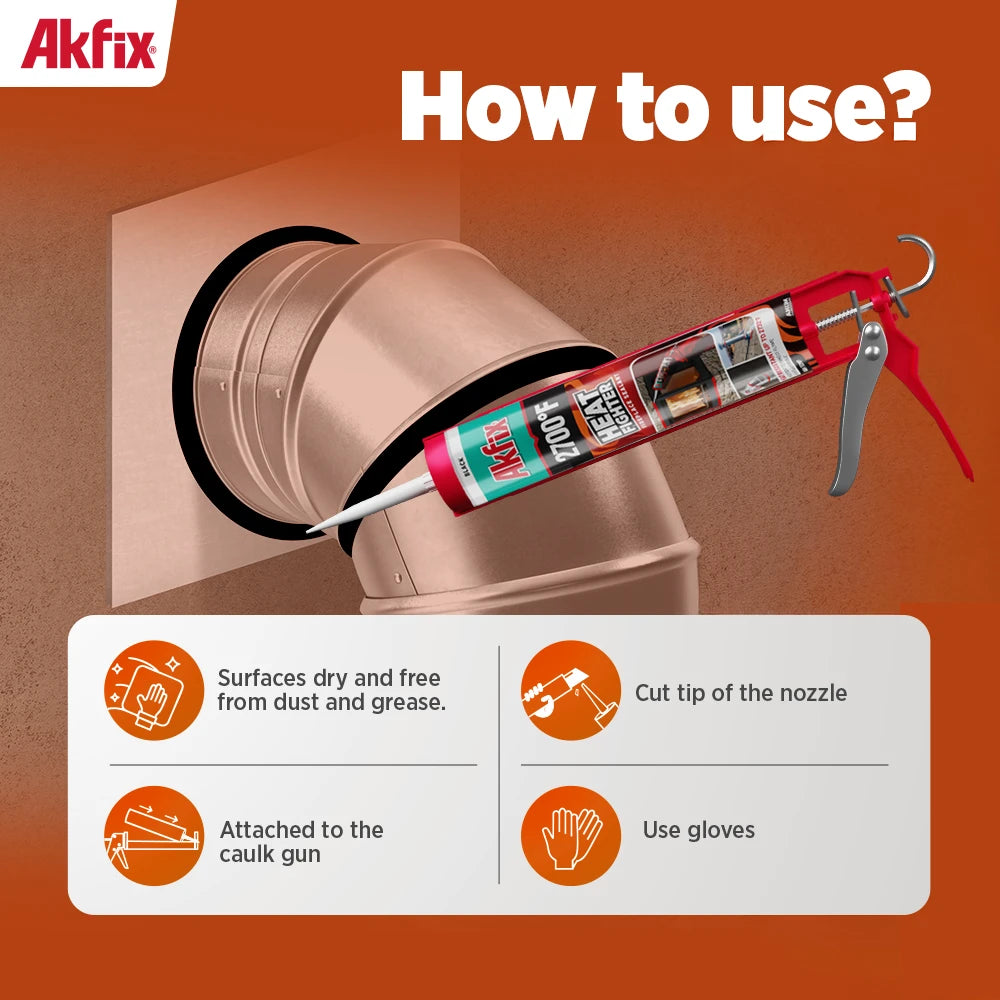 Akfix 2700 Heat Fighter Fireplace Sealant