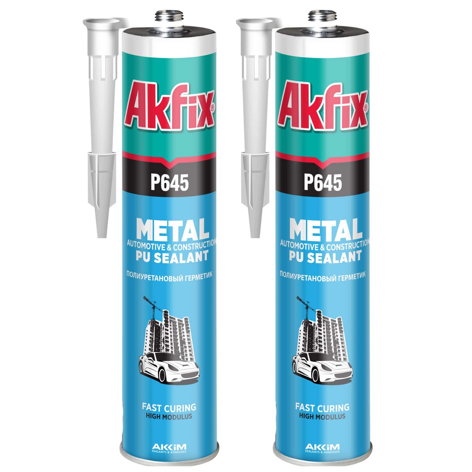 Akfix P645 Automotive Seam Sealer - Metal Automotive & Construction Polyurethane Sealant, 10.1oz