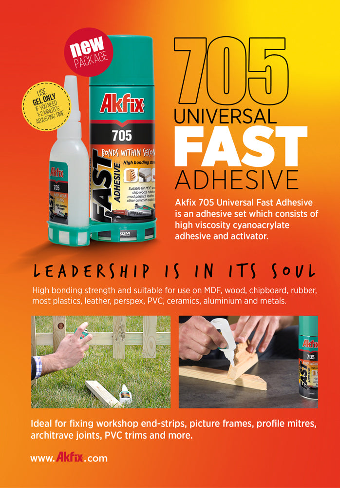 Adhesivo superrápido Akfix 705 (pegamento CA (3,50 oz.) con activador de adhesivo en aerosol (13,50 fl oz.)