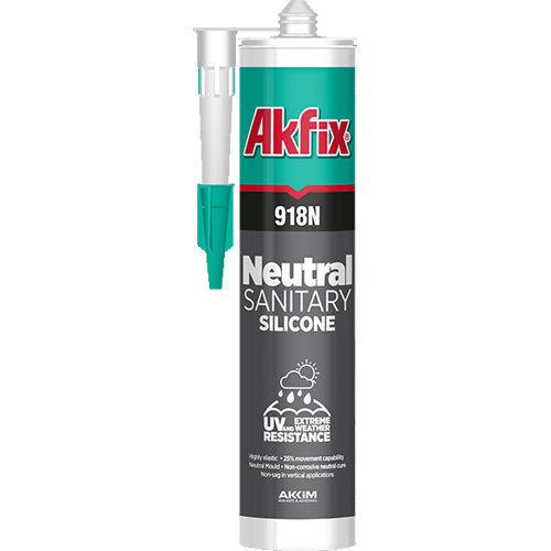 Akfix 918N Cocina y Baño Silicona 10.5 Oz/310Ml